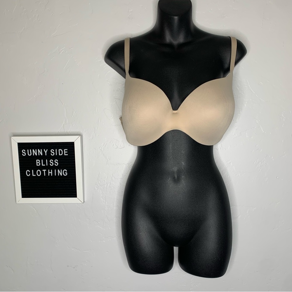 Auden Tan Full Coverage Underwire Demi Bra 38D Nude Smooth Everyday